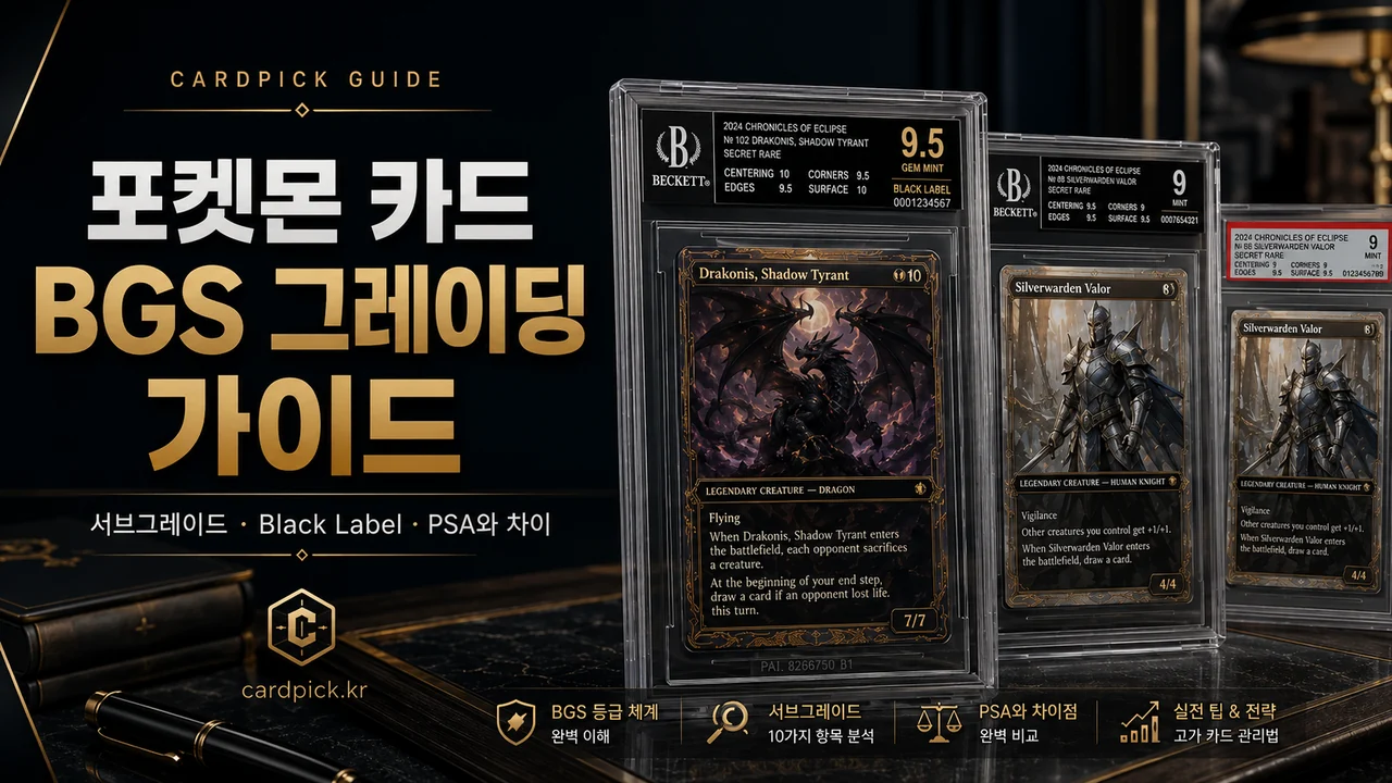 BGS 그레이딩 신청 방법: 서브그레이드·Black Label·PSA와 차이 썸네일