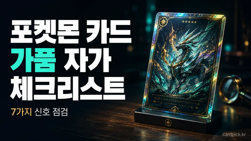 포켓몬 카드 가품 자가 체크리스트